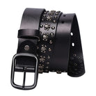 Kobine Men's Gothic Skull Studded Belt