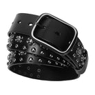 Kobine Men's Gothic Skull Studded Belt