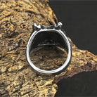 Kobine Men's Punk 3D Wolf Head Ring