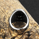 Kobine Men's Punk Antiqued 3D Sculpted Wolf Head Ring