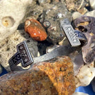 Kobine Men's Punk Bronze Rune Opening Titanium Steel Bracelet