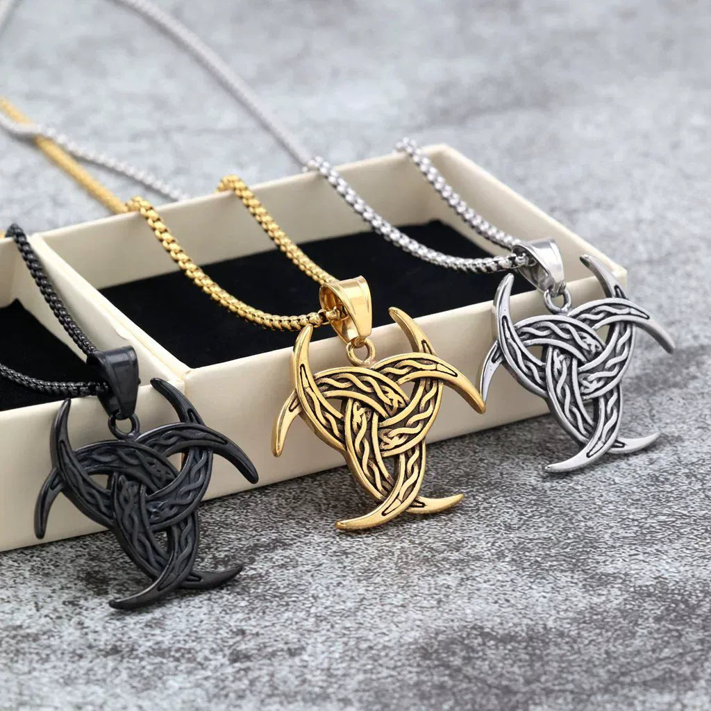 Kobine Men's Punk Celtic Knot Necklace