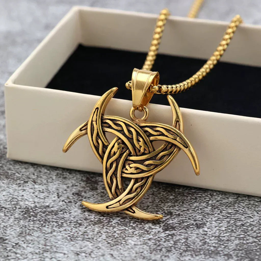 Kobine Men's Punk Celtic Knot Necklace