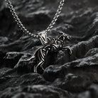 Kobine Men's Punk Compass Pendant Necklace