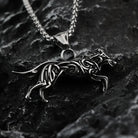 Kobine Men's Punk Compass Pendant Necklace