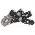 Kobine Men's Punk Cross Studded Belt
