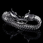 Kobine Men's Punk Double Dragon Chain Bracelet