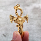 Kobine Men's Punk Eye of Horus Ankh Necklace