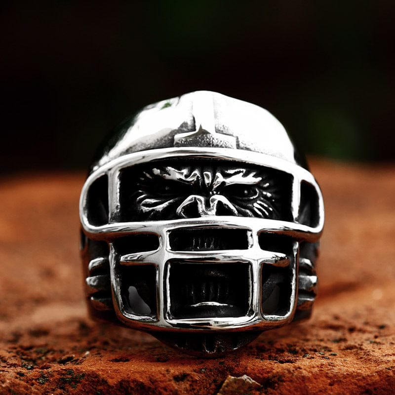 Kobine Men's Punk Helmet Gorilla Ring