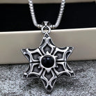 Kobine Men's Punk Hexagram Necklace