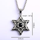 Kobine Men's Punk Hexagram Necklace