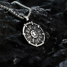 Kobine Men's Punk Norse Hagall Knot & Runes Necklace