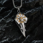 Kobine Men's Punk Norse Mythology Vidarr's Arrow & Runes Necklace