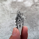 Kobine Men's Punk Norse Runes Arrow Necklace