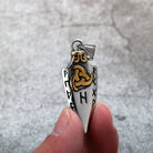 Kobine Men's Punk Norse Runes Arrow Necklace