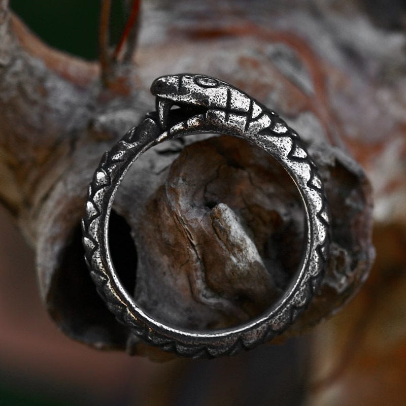 Kobine Men's Punk Ouroboros Ring