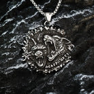 Kobine Men's Punk Roaring Wolves Necklace
