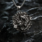 Kobine Men's Punk Roaring Wolves Necklace
