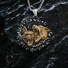 Kobine Men's Punk Roaring Wolves Necklace