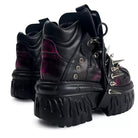 Kobine Men's Punk Rock Spiked Chunky Platform Shoes
