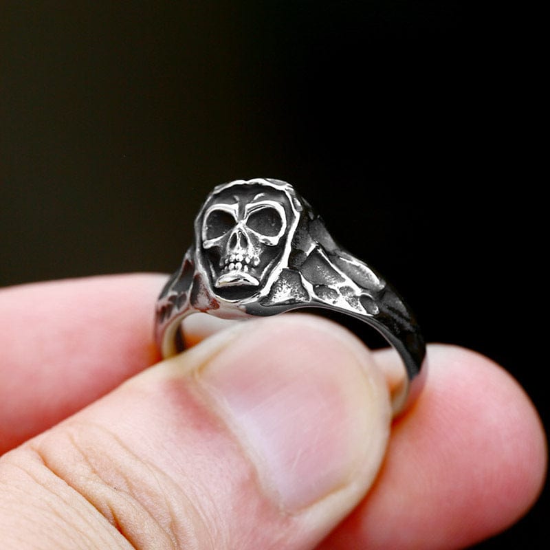 Kobine Men's Punk Skull Ring