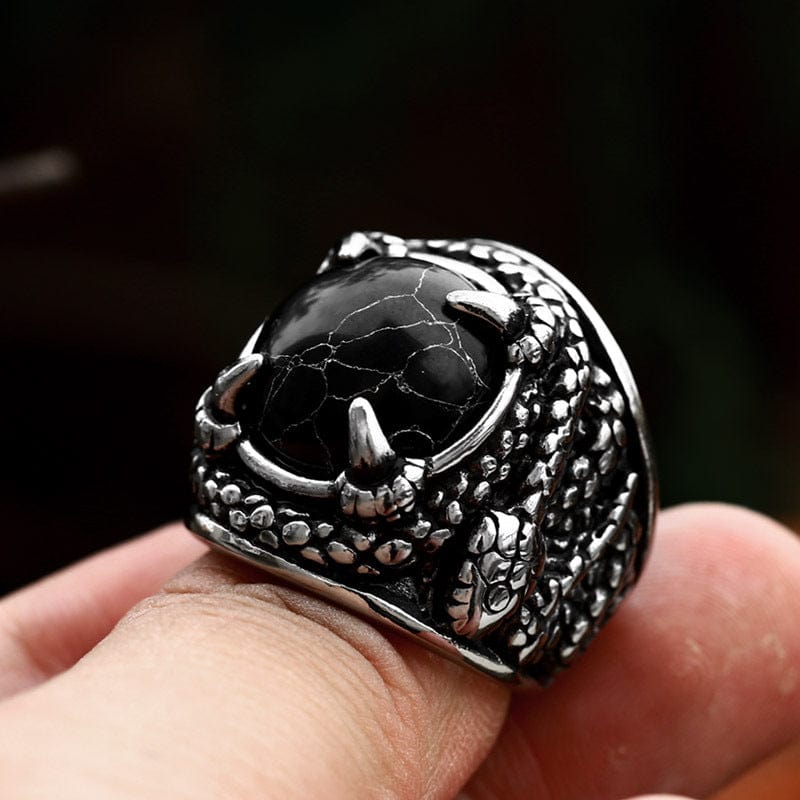 Kobine Men's Punk Snake Claw Ring