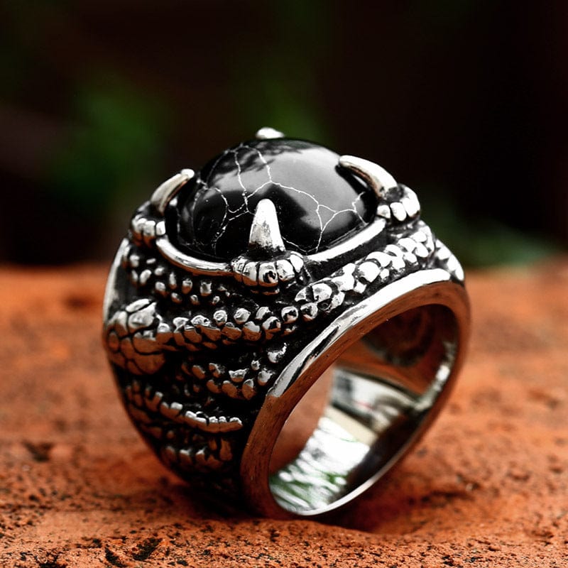 Kobine Men's Punk Snake Claw Ring