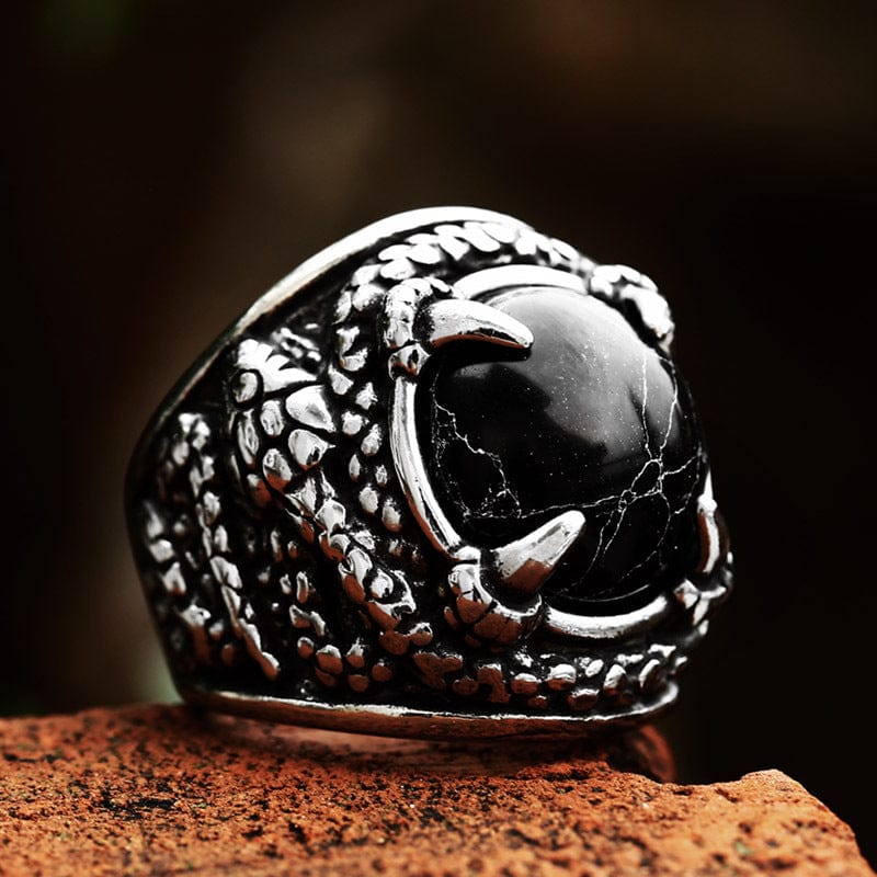 Kobine Men's Punk Snake Claw Ring