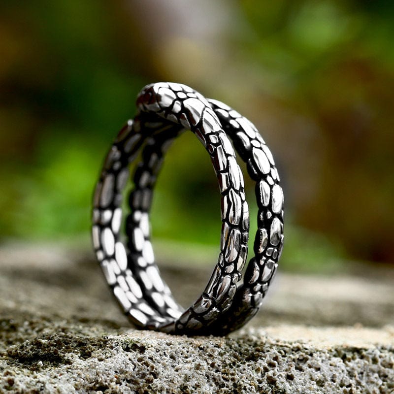 Kobine Men's Punk Snake Ring