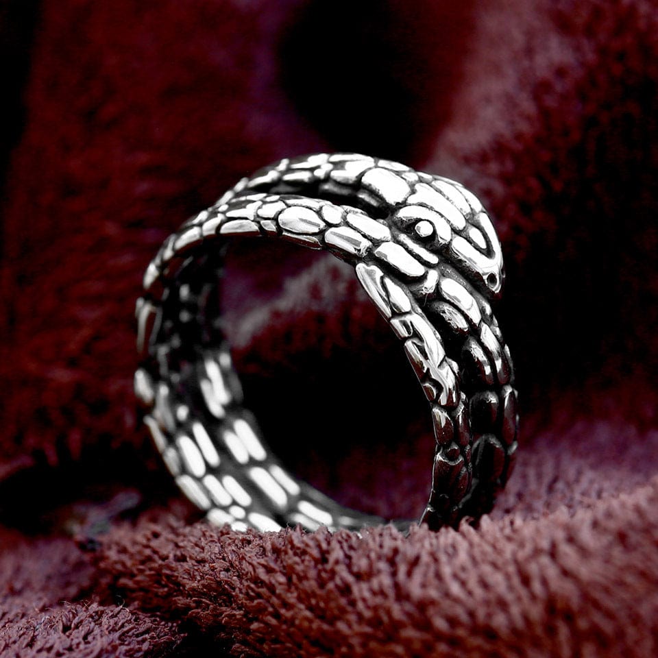 Kobine Men's Punk Snake Ring