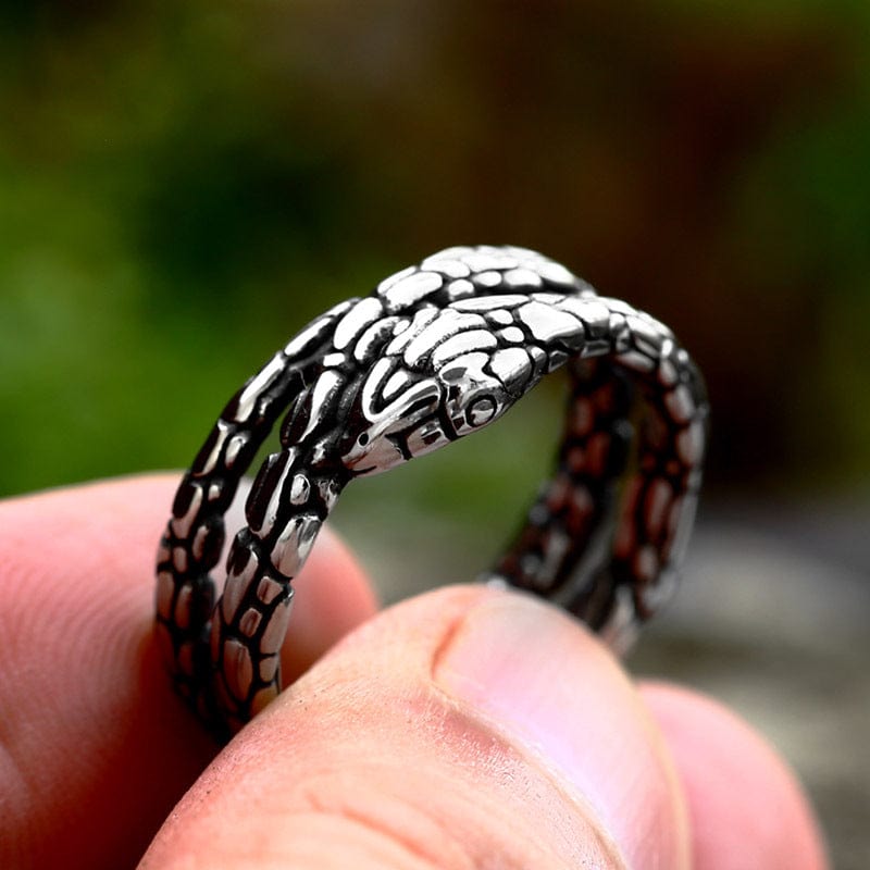 Kobine Men's Punk Snake Ring