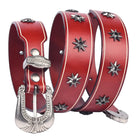 Kobine Men's Punk Star Rivet Belt