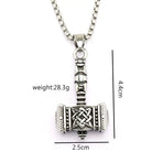 Kobine Men's Punk Viking Mjölnir Necklace