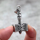 Kobine Men's Punk Viking Mjölnir Necklace