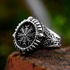 Kobine Men's Punk Viking Skull Ring