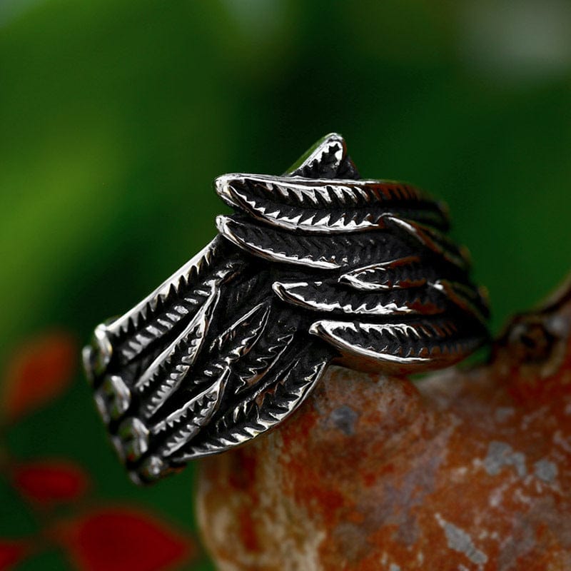 Kobine Men's Punk Wing Ring