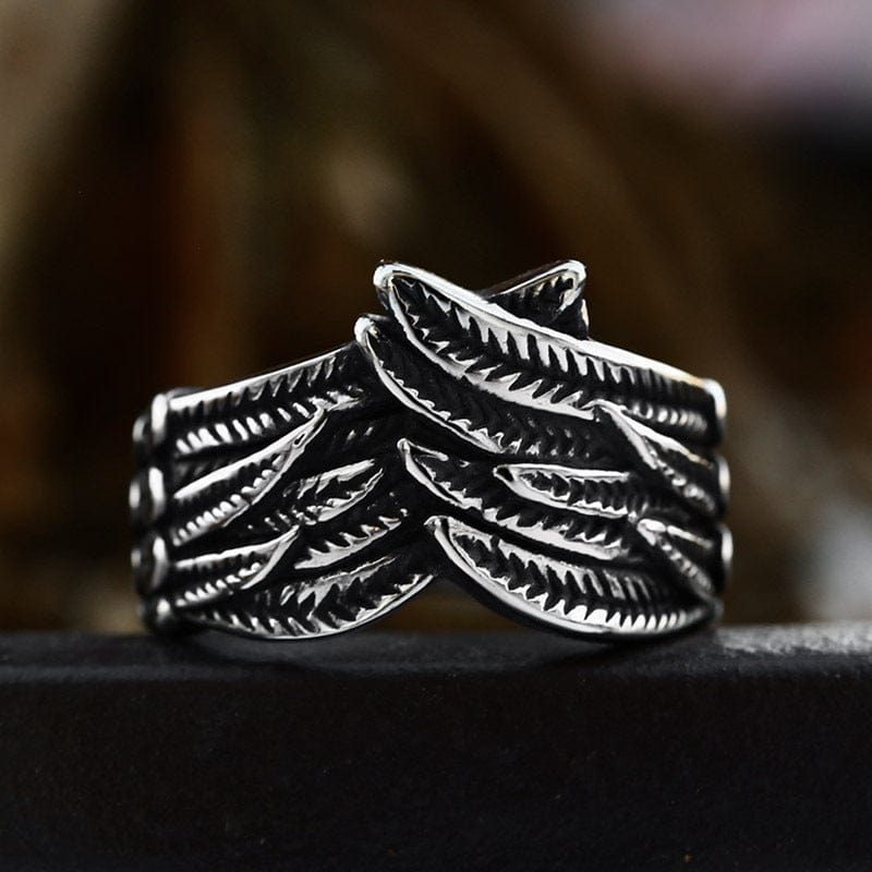 Kobine Men's Punk Wing Ring