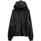 Kobine Men's Techwear Big Pocket Front Zipper Hooded Jacket