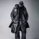 Kobine Men's Techwear Big Pocket Mock Two-piece Hooded Coat
