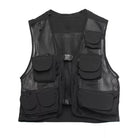 Kobine Men's Techwear Multi-Pocket Mesh Panel Buckle Vest