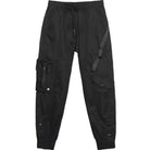 Kobine Men's Techwear Zipper Large Pocket Cuffed Cargo Pants
