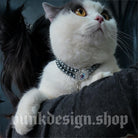Kobine Pet's Gothic Double-layer Imitation Pearl Cat Choker