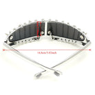 Kobine Unisex Cyberpunk Chained Spiked Wrap Around Glasses Sunglasses