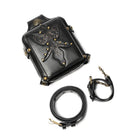 Kobine Unisex Gothic Embossed Rivet Waist Bag