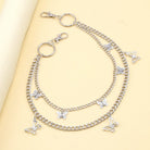 Kobine Unisex Punk Butterfly Layered Waist Chain