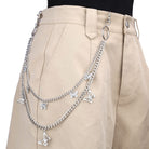 Kobine Unisex Punk Butterfly Layered Waist Chain