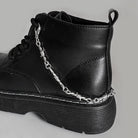 Kobine Unisex Punk Cross Boot Chain Shoe Accessories