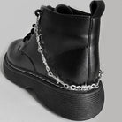 Kobine Unisex Punk Cross Boot Chain Shoe Accessories