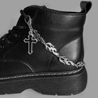 Kobine Unisex Punk Cross Boot Chain Shoe Accessories