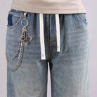 Kobine Unisex Punk Cross Double Layer Waist Chain